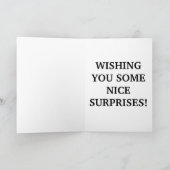 かわいい黒猫がクリスマスカードを子猫に シーズンカード (内部)