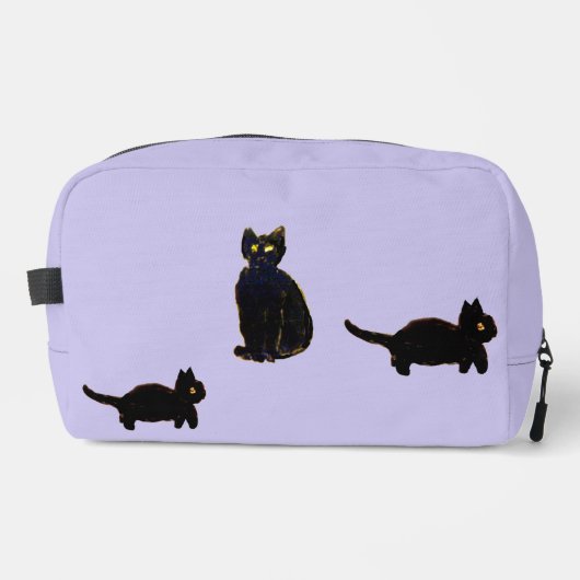 かわいい黒猫たち3匹 ドップキット (正面)