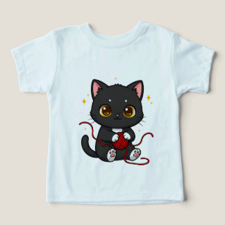 かわいい黒猫ちびキャラデザイン