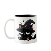 かわいい黒猫とかぼちゃ | ハロウィン両面マグカップ
