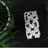 かわいい黒猫とことわざ柄 Case-Mate iPhoneケース