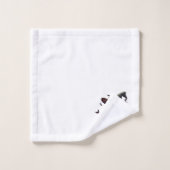 かわいい黒猫とジャック・オ・ランタン バスタオルセット (ウォッシュタオル)