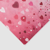 かわいい黒猫とピンクのハートデコパージュ 薄葉紙 (詳細)