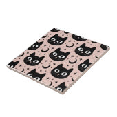 かわいい黒猫と天体のハロウィン タイル (側面)