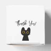 かわいい黒猫と本の赤ちゃんシャワー フェイバーボックス (上部)