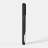 かわいい黒猫と花 - オリジナルデザイン iPhone 15ケース (右側面)
