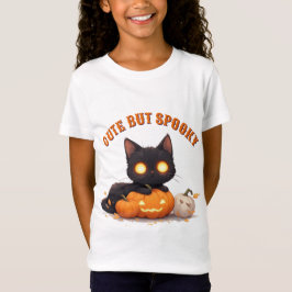 かわいい黒猫のトリック・オア・トリート ハロウィン 🎃 Tシャツ