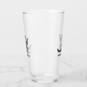 かわいい黒猫のネームグラス タンブラーグラス (左)