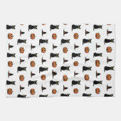 かわいい黒猫のハロウィンキッチンタオル キッチンタオル (横)