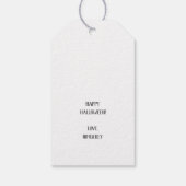 かわいい黒猫のハロウィン ギフトタグ (裏面)