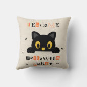 かわいい黒猫のハロウィン クッション (裏面)