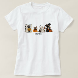 かわいい黒猫のハロウィン コーヒー おばけ カボチャ Tシャツ