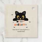 かわいい黒猫のハロウィン フェイバータグ (裏面)