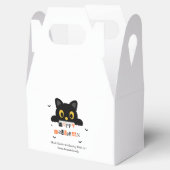 かわいい黒猫のハロウィン フェイバーボックス (オープン)