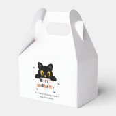 かわいい黒猫のハロウィン フェイバーボックス (正面サイド)