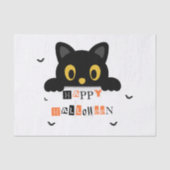 かわいい黒猫のハロウィン 薄葉紙 (正面)