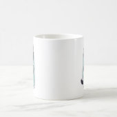 かわいい黒猫のベール姿 コーヒーマグカップ (中央)