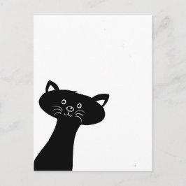 かわいい黒猫のポストカード ポストカード