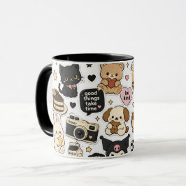 かわいい黒猫のマグカップ – ポジティブな気持ちになれるラッピング マグカップ