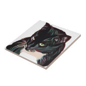 かわいい黒猫の子供 タイル (側面)