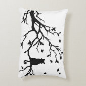 かわいい黒猫の枕 アクセントクッション (裏面(縦))