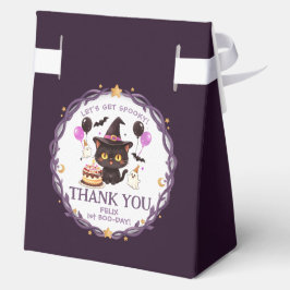 かわいい黒猫の魔法使い 1歳の誕生日 フェイバーボックス