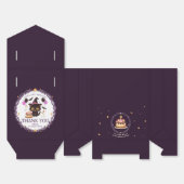 かわいい黒猫の魔法使い 1歳の誕生日 フェイバーボックス (見開き)