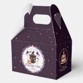 かわいい黒猫の魔法使い 1歳の誕生日 フェイバーボックス (裏面)