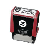 かわいい黒猫カスタム差出人住所 セルフインキングスタンプ (商品)