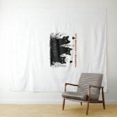 かわいい黒猫カボチャ可愛感じいハロウィンD タペストリー (インサイチュ(横))