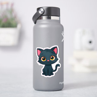 かわいい黒猫ステッカー – かわいいキャット シール