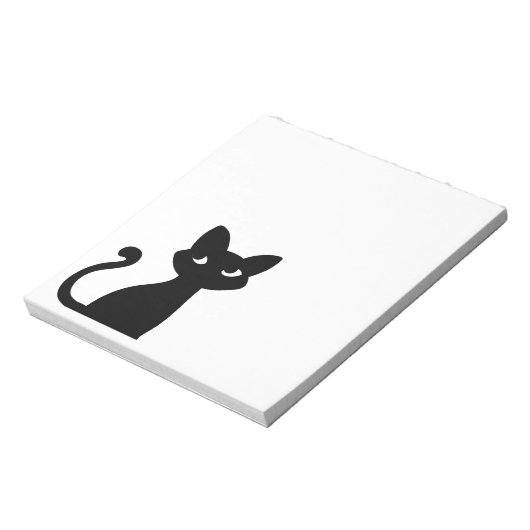 かわいい黒猫ノートパッド文房具 ノートパッド (回転)
