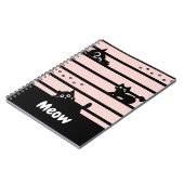 かわいい黒猫ノート ノートブック (左側)