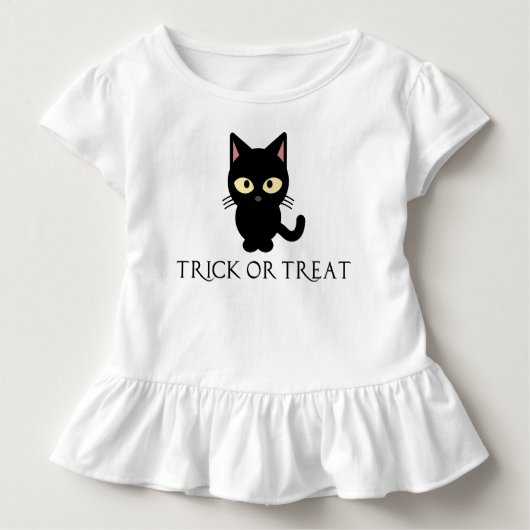 かわいい黒猫ハロウィンシャツ ベビーTシャツ (正面)