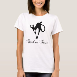 かわいい黒猫ハロウィンシャツ Tシャツ