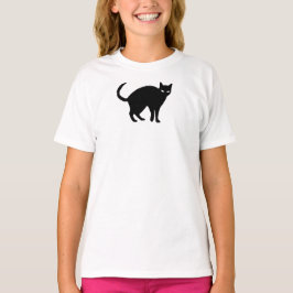 かわいい黒猫ハロウィンシャツ Tシャツ