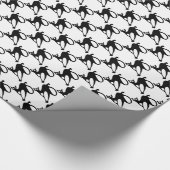 かわいい黒猫ハロウィンラッピング紙 ラッピングペーパー (角)