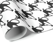 かわいい黒猫ハロウィンラッピング紙 ラッピングペーパー (ロールコーナー)