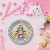 かわいい黒猫ハロウィン ペーパープレート (パーティー)