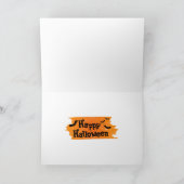 かわいい黒猫ハロウィーン カード (内部)