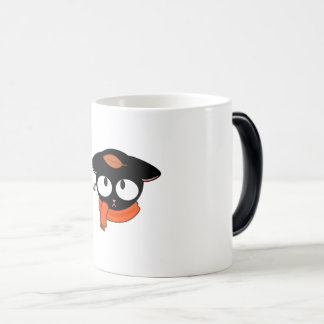 ✨かわいい黒猫マグカップ – 秋の落ち葉コーヒー✨ モーフィングマグカップ