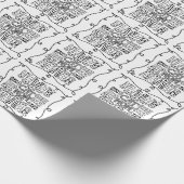 かわいい黒猫ママfor猫好き ラッピングペーパー (角)