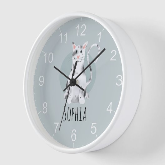 かわいい黒猫マンガ&キャラクターの名前|過去記事 壁時計 (傾斜)