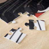 かわいい黒猫遊のピアノ ジグソーパズル (側面)