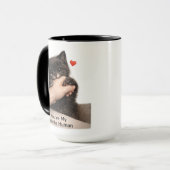 かわいい黒猫「あなたが大好きな人」マグカップ マグカップ (正面左)