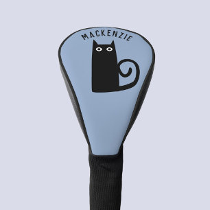 かわいい黒猫 オリジナルグッズ ゴルフヘッドカバー