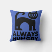 かわいい黒猫 クッション (裏面)