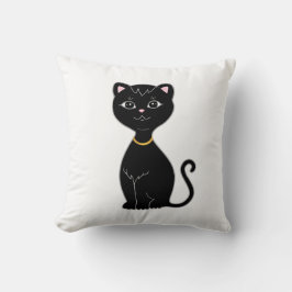 かわいい黒猫 クッション