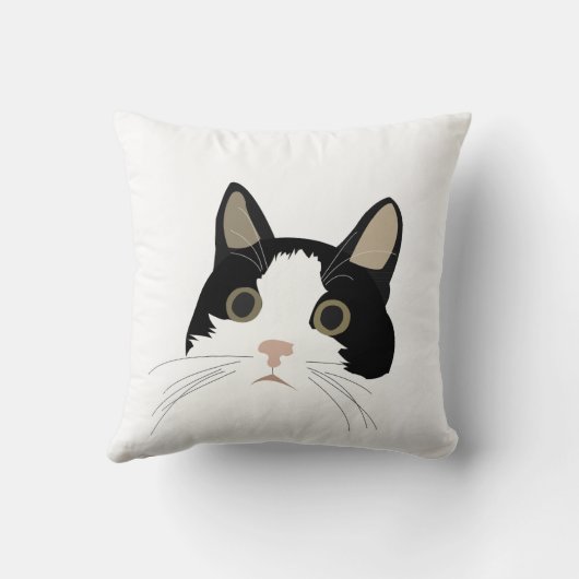 かわいい黒猫 クッション (裏面)