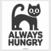 かわいい黒猫 シール (シート)